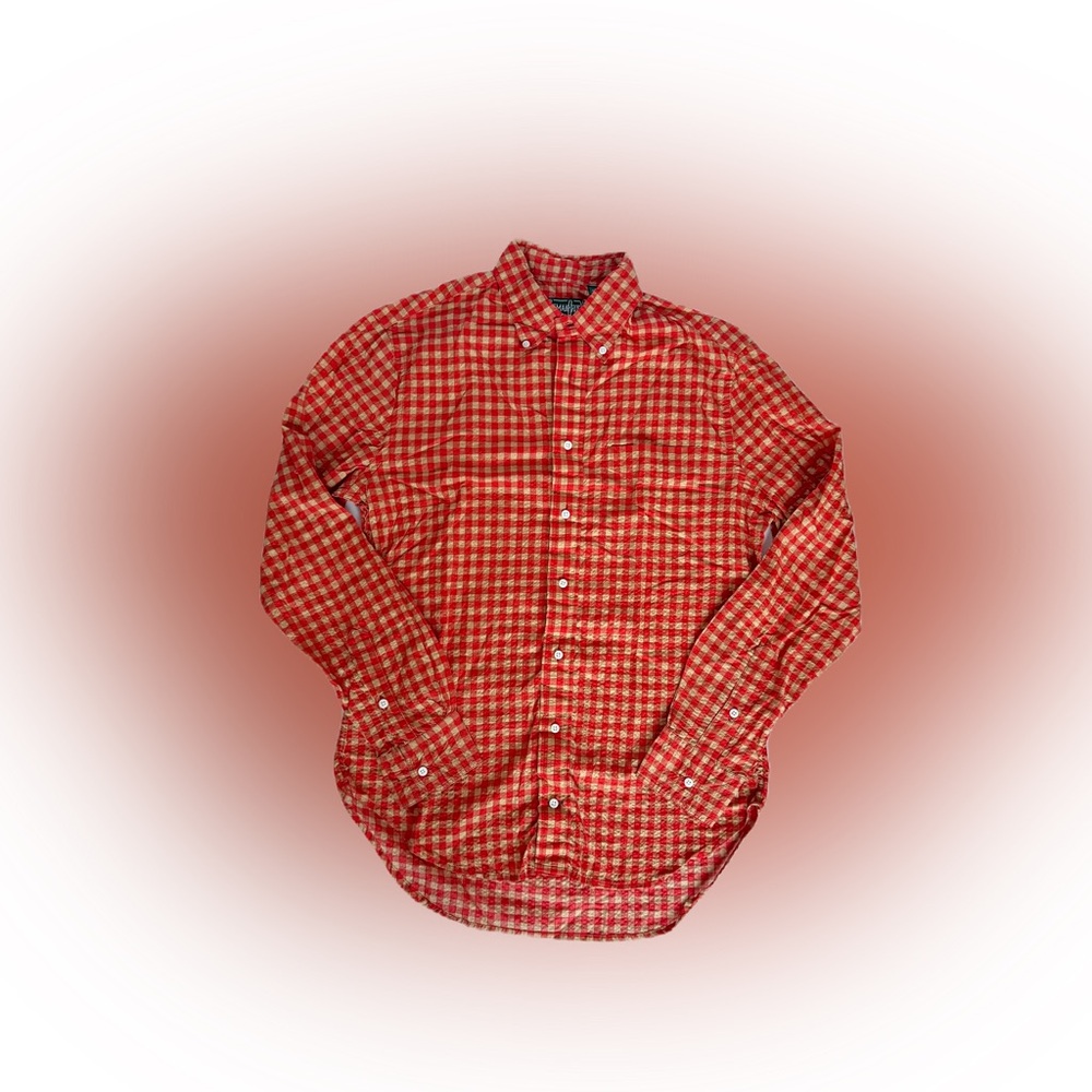 Gitman Bros Vintage Men’s Shirt Red Made In USA Cotton New